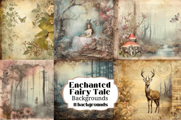 11 Enchanted Fairytale Backgrounds: A Digital Scrapbooker's Dream