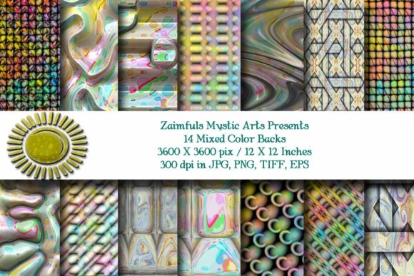 12 Mixed Colors Backgrounds: Your Versatile Design Foundation