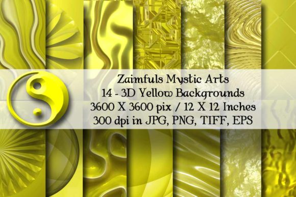 14 - 3D Yellow Backgrounds: Energize Your Digital Canvas