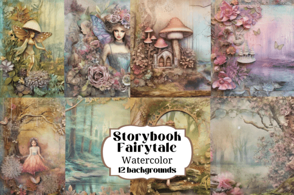 14 Storybook Fairytale Backgrounds: A Designer's Dream Collection