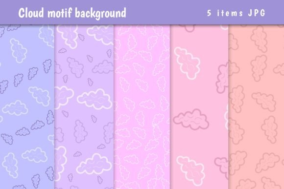 Abstract Backgrounds with Cloud Pattern: A Designer's Choice