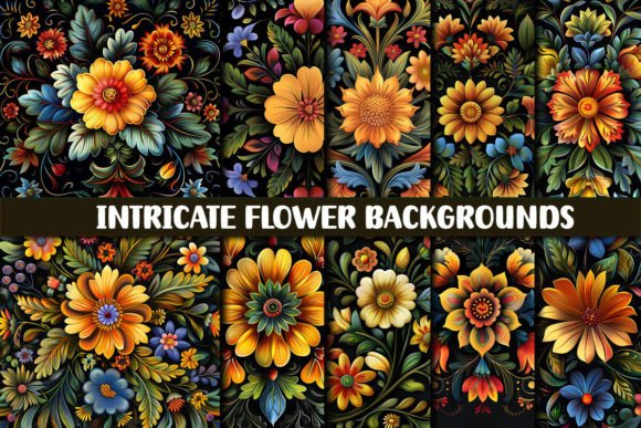 Bring Nature Indoors with Intricate Flower Backgrounds