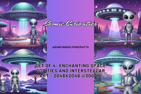 Cosmic Curiosities – 4 Alien Backgrounds for Impact
