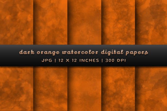 Dark Orange Watercolor Backgrounds: A Bold Touch for Your Designs