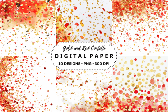 Gold and Red Confetti Backgrounds: A Designer’s Guide