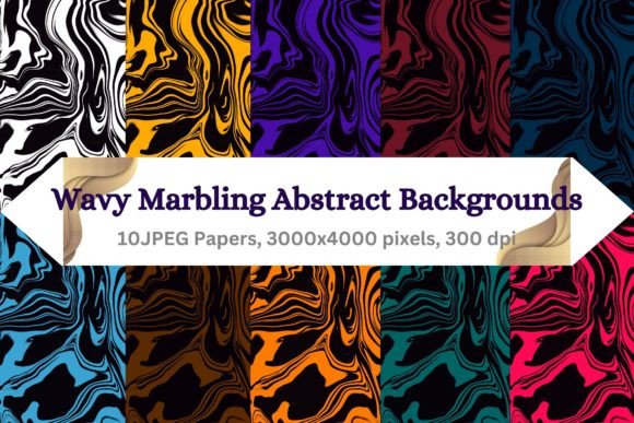 Marble Abstract Backgrounds Set: Elevate Your Designs