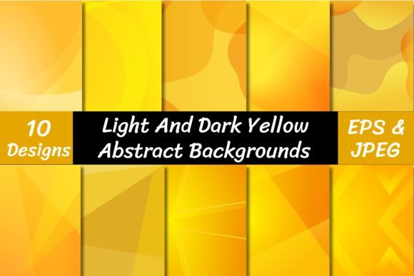 Modern Yellow Abstract Backgrounds: A Designer's Toolkit