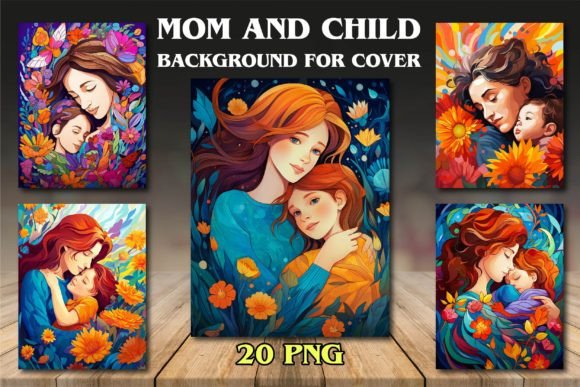 Mom and Child Backgrounds for Covers: A Designer's Guide