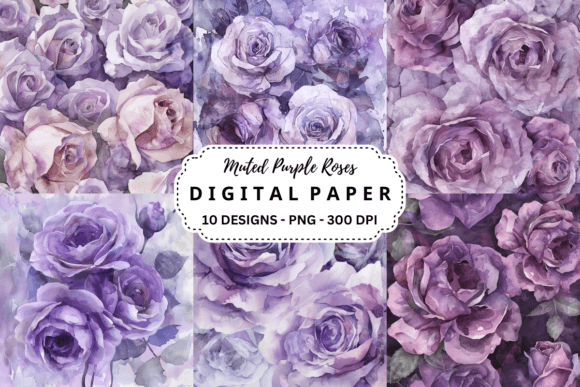 Soft and Sophisticated: Using Muted Purple Roses Backgrounds