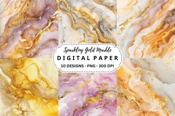 Sparkling Gold Marble Backgrounds: A Designer's Touch of Luxury