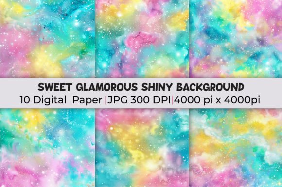 Transforming Visuals with Sweet Glamorous Shiny Backgrounds