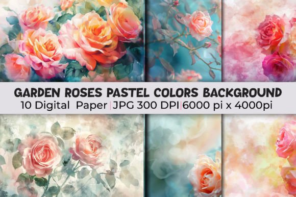 Unlocking Creative Potential with Garden Roses Pastel Colors Backgrounds
