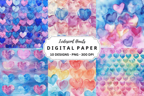 Unlocking Creativity with Iridescent Hearts Backgrounds