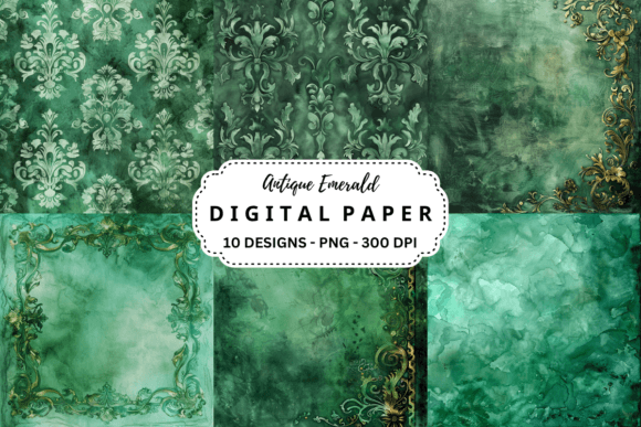 Unlocking the Allure of Antique Emerald Backgrounds